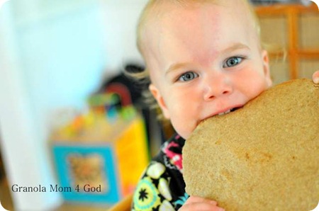 Baby eating Tortilla