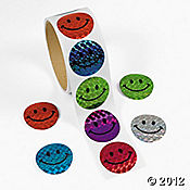 Laser Smile Face Stickers