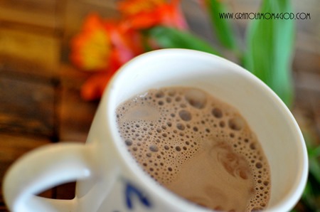 almond milk cocoa drink