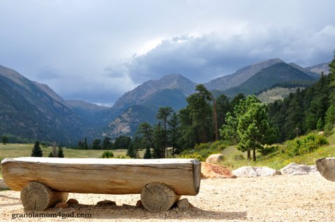 Colorado bench and storm