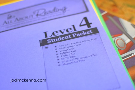 student packet All About Reading Level 4