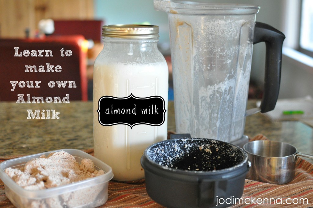 learn to make your own almond milk