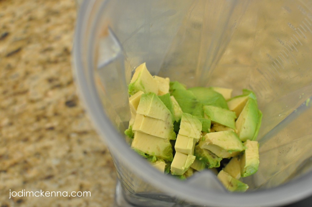 vitamix avacado chocolate pudding pieces