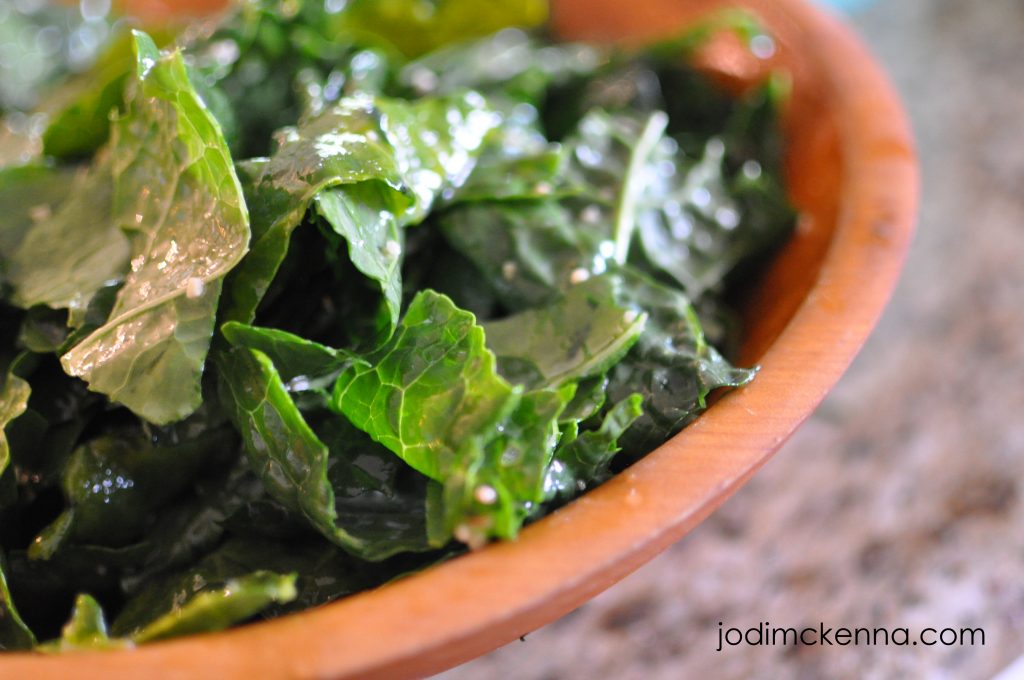 beautiful massaged kale salad